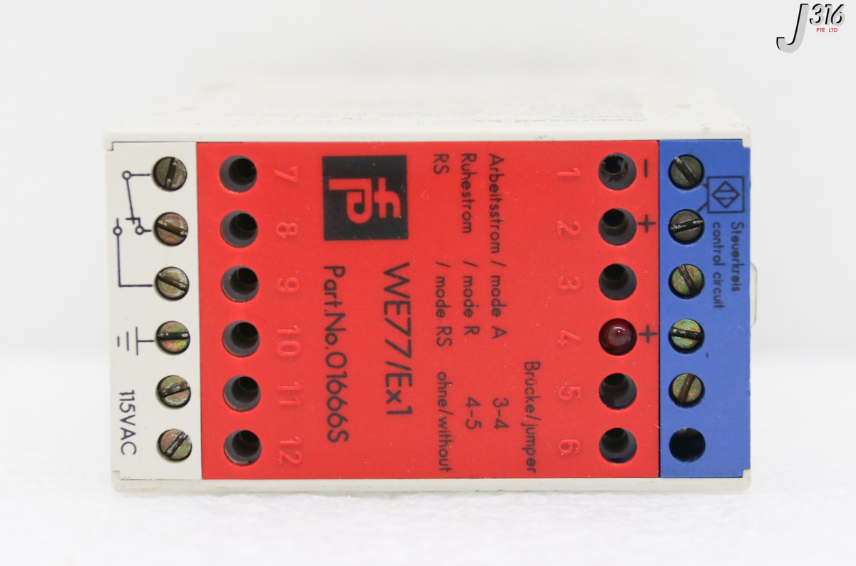 33287 PEPPERL+FUCHS SWITCH AMPLIFIER, P/N: 01666S WE77/EX1 | eBay