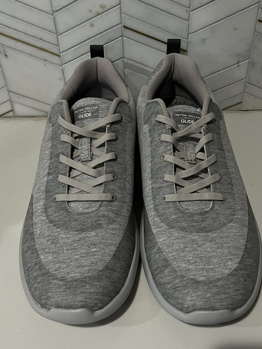 Peter Millar Hyperlight Glide Gray Sneakers - Size 11.5 - Very Good Condition! Peter Millar Hyperlight Glide Mens 11.5 Dark Charcoal Knit  main image 4