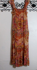 Knox Rose Sundress Size XS Multicolored Floral Sleeveless Square Neck