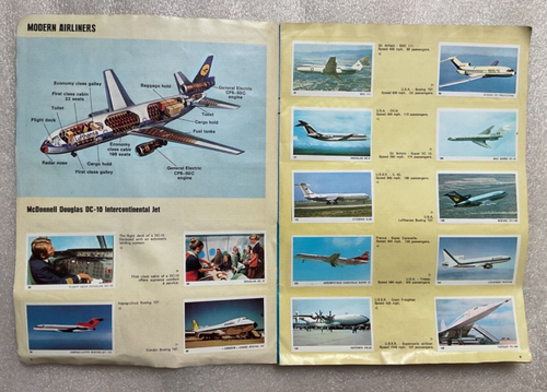 Americana Aircraft Of The World Sticker Cards Album near complete Rare - Picture 5 of 12