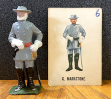 George Markstone- Confederate Officer - Marx Warriors Of The World w/ Story Card