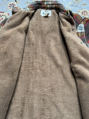Vintage Woolrich Flannel Jacket 1970s Plaid Men's XL Vtg 70s