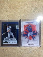 Javier Baez 2021 Panini Contenders Draft Ticket Green /299, Americas Pastime 