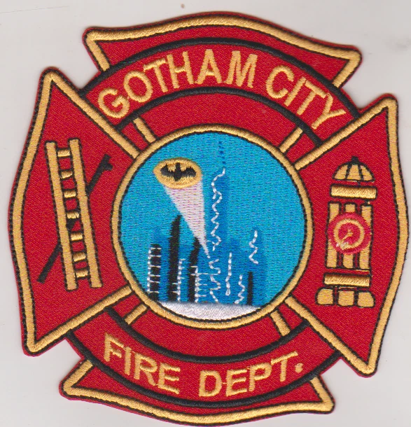 Gotham City Fire Department patch shipped from Aussie