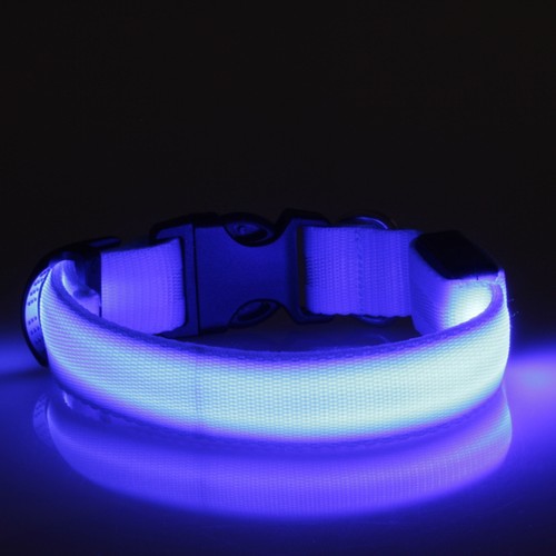 LED Glow Collar Dog Puppy Pet Flashing Light Safety Glow In The Dark FAST POST - Picture 67 of 81