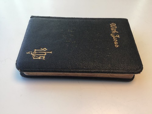 Antique 1922 With Jesus Prayers & Instructions w/ Crucifix Pocket Book - Picture 4 of 16