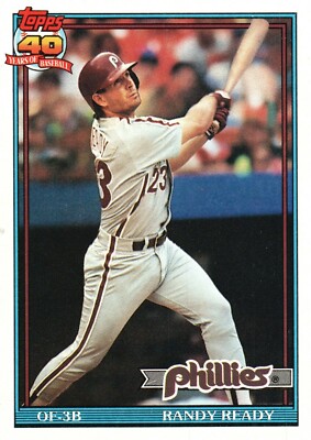 1991 TOPPS 40 BASEBALL CARD RANDY READY | eBay