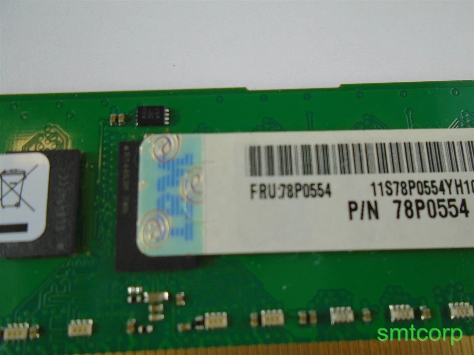 IBM EM08 8GB (2x 4GB) PC3-8500 DDR3 ECC Memory Kit 78P0554 - Image 2 of 2
