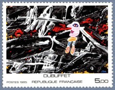 Timbre France 2381 Neuf** - L'égaré - Dubuffet - 1985