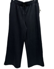 All In Motion Women s Relaxed High Rise Wide Leg Sandwash Pants Black XXL NEW