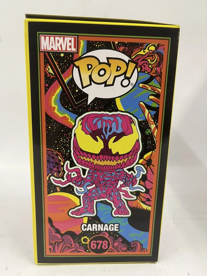 Funko POP Marvel Carnage Blacklight 678 Funko Shop Exclusive - Imagem 4 de 4