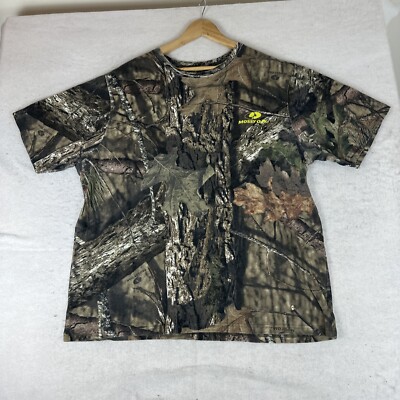 T-shirt Manches Courtes Mossy Oak Forest Floor Camo, Homme XL, Avec Poche
