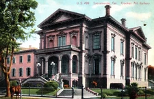C 1910 Crocker Art Gallery Horse Sacramento California Vintage Postcard F47