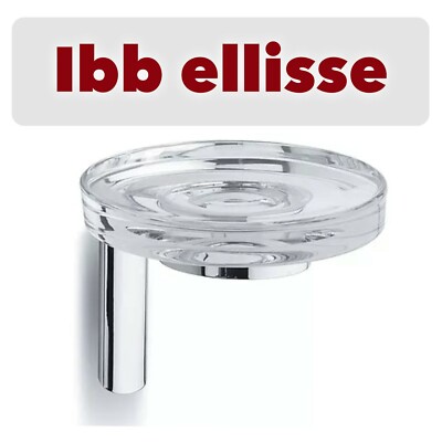 IBB ELLIPSE GLASHALTER Chrom glänzend komplett mit Glas