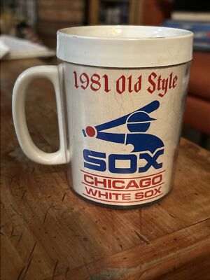 Vintage-Rare Chicago White Sox 1981 Heileman s Old Style Thermo-Serv Cup Mug C-8