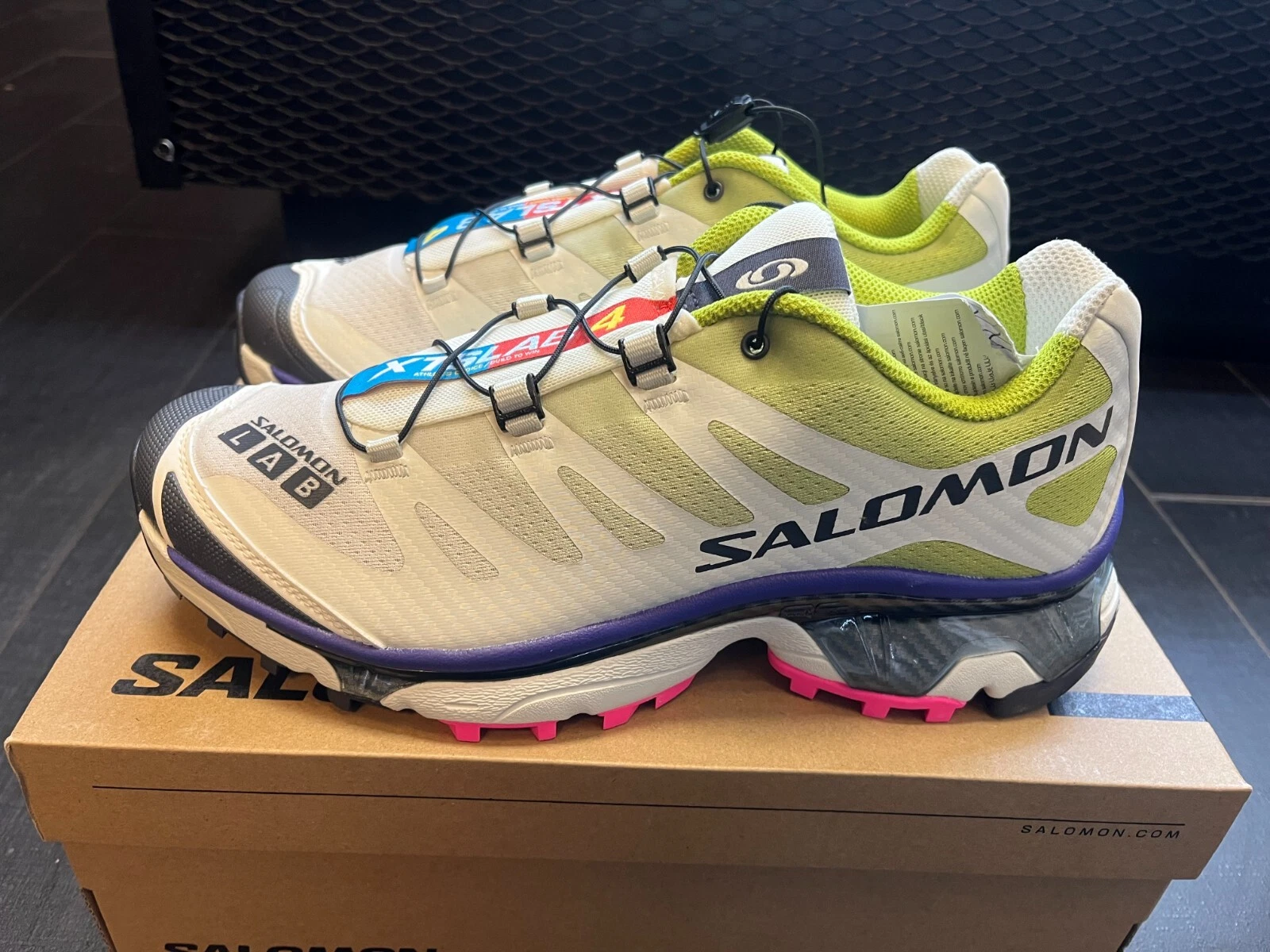 L476848 Taglia 8 11 SALOMON XT 4 OG GHIACCIO VANIGLIA LIMONE SCURO