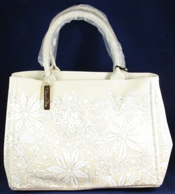 NWT Neiman Marcus Target Oscar de la Renta Natural Coated Canvas Tote, $59.99