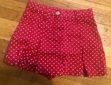 Gymboree Vintage 2009 Red Polka Dot Skirt Skort Size:3 EUC