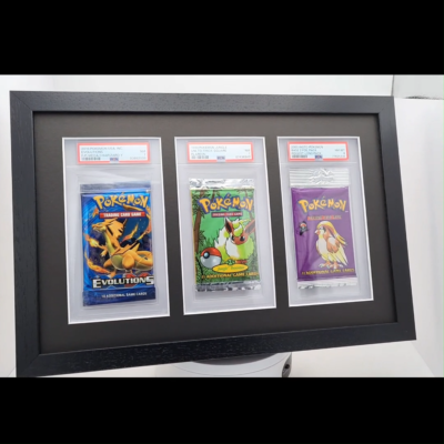 Frame for 3 Graded Booster Packs Slabs Artset Display for PSA Size Boosters | eBay Frame for 3 Graded Booster Packs Slabs Artset Display for PSA Size Boosters | eBay