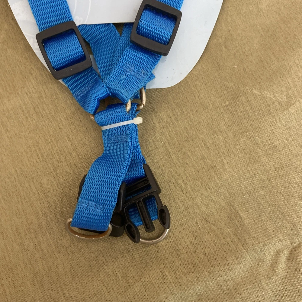 Dog Harness Size M Medium Plain Blue GKC Adjustable Dogs Chest 18-24 In.