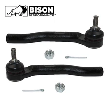 Bison Performance 2pc Set Outer Steering Tie Rod End For Honda Fit Insight