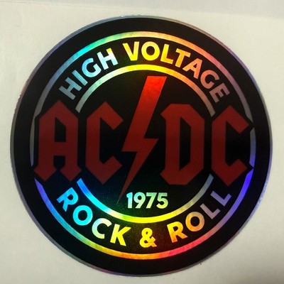 AC/DC Sticker High Voltage Since 1975 Vinyl Decal Rock Band Music Logo ...
