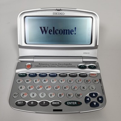 Seiko ER8000 Electronic Britannica Encyclopedia & Oxford Dictionary / Thesaurus