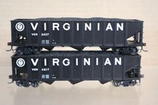 ATHEARN Satz von 2 VIRGINIAN VGN 3 BAY Hopper-Wagen