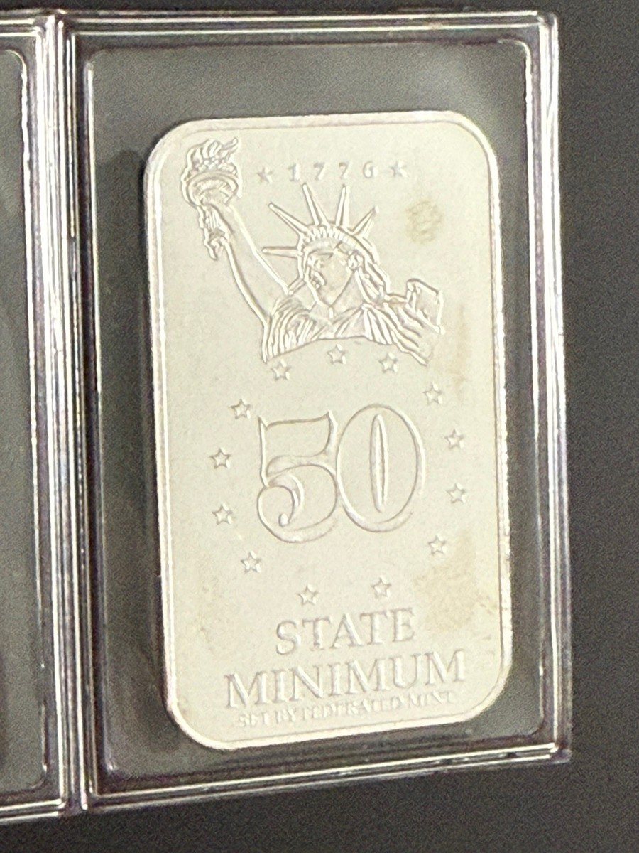 Idaho State 1/2 Troy Oz .999 Fine Silver Rare Bar Ingot