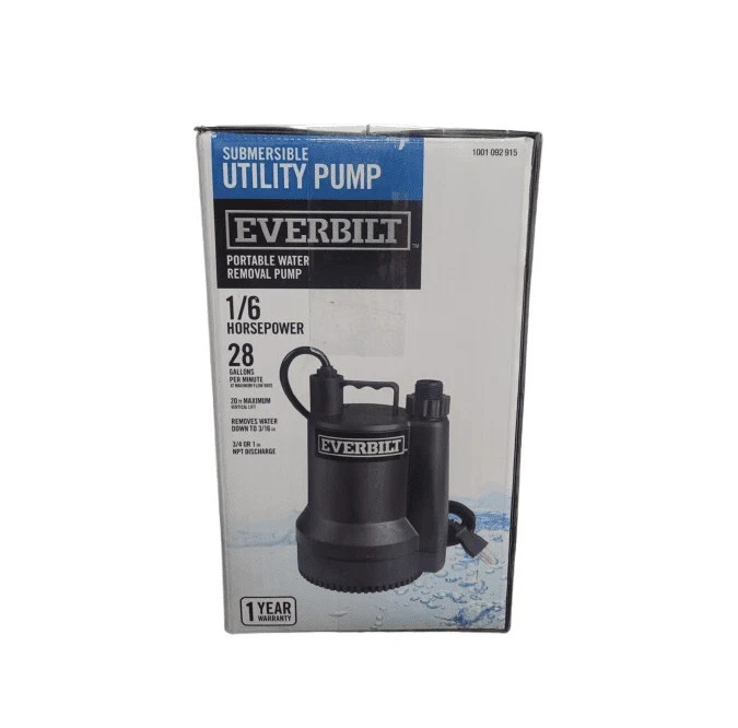 Everbilt 1/6 HP Plastic Utlity Pump SUP54-HD