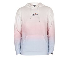 Ellesse Aiuto Hoodie Mens Active Hoodies Size XS, Color: White/Pink