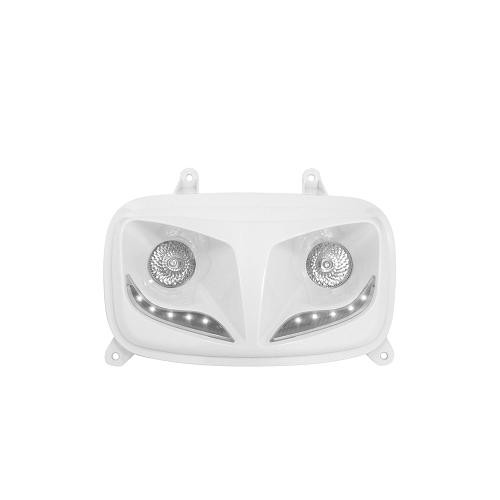 Double optique R8 blanc halogène 2x20W adapt. Booster 2004+