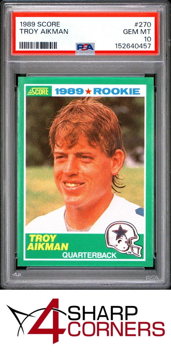 Troy Aikman Football SCORE Rookie Sports Trading Card Singles for