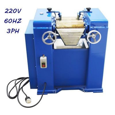 Three Roll Grinding Mill Grinder 220V 3PH Lab Electric Ointment Milling Machine