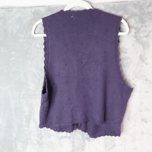 Jantzen Weste Rock Set Damen Petite 14 Marineblau Blumen Handbestickt Viskose - Bild 8 von 21