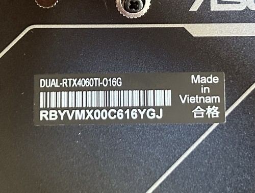 ASUS Dual RTX4060Ti 16GB OC - GDDR6 - 2595 MHz - PCI E 4.0 - Afbeelding 7 van 10