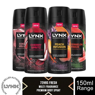 Lynx Body Spray Deodorant 72H Frische aluminiumfrei, 150ml