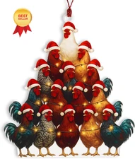 Chicken Ornament, Christmas Ornaments 2025, Gifts for Nelxi-191 