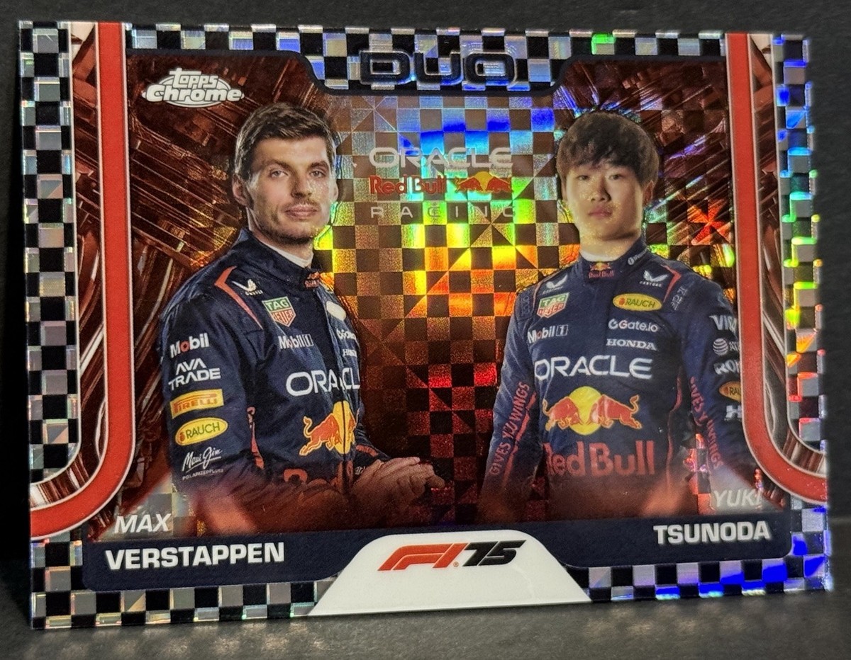 2025 Topps Chrome Formula 1 Red Bull Duo Max Verstappen /Yuki