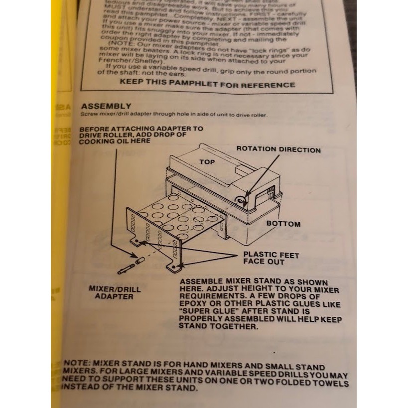 Magic Fingers New Frencher Sheller Slicer MFS712 Vintage Kitchen Gadget Complete