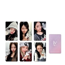 6pcs/set IVE Light Stick Ver Double-Sided Card Self Made Photocards