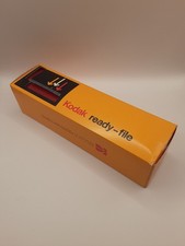 Vintage KODAK READY FILE 35MM Slide Container Red Plastic Storage Box