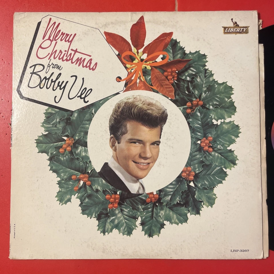 Merry Christmas From Bobby Vee LP Liberty + Inner Holiday Classic VG+!!!! - Image 2 of 4