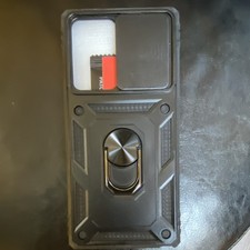 Samsung Note 20 Ultra Heavy Duty Rugged Ring Holder Case, Black