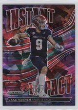 2023 Panini Prizm Draft Picks Instant Impact Red Ice Jake Haener #II-7 0i76