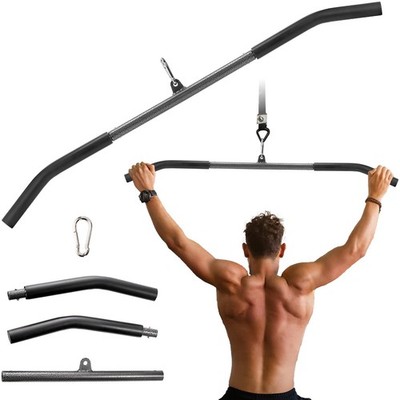 39''/99cm LAT Pull Down Attachments, LAT Pull Down Bar with Non-Slip Handle, L...