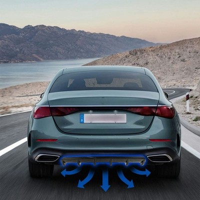 For Chevy Camaro SS LT LS Black Rear Diffuser Splitter Bumper Spoiler Lip 6 Fin