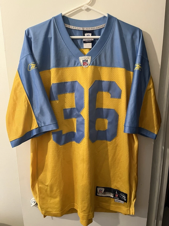 Camiseta Throwback 2007 Reebok 75th Philadelphia Eagles Brian Westbrook #36 tamanho G+2 - Imagem 2 de 4