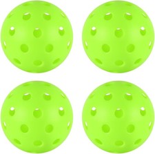 4 pcs Pickleball Balls,8mm Precision Drilled-Spaced Pickle Ball, 40 Hole