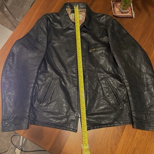 1950s Sears Hercules Leather Jacket Size 42 Styled and Made in California Talon image 20